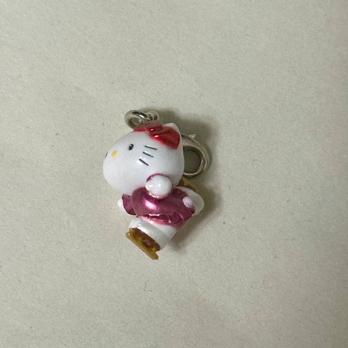 雪だるま 冬期限定 スキー キティちゃん チャーム ご当地 当時物 レア