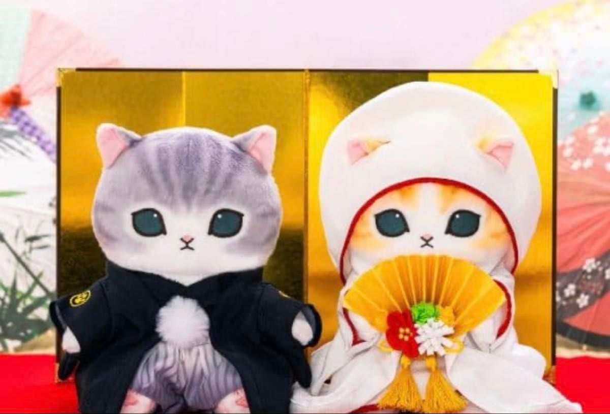 mofusand×日比谷花壇 ぬいぐるみ ケープにゃん(ブルー) ケープにゃん