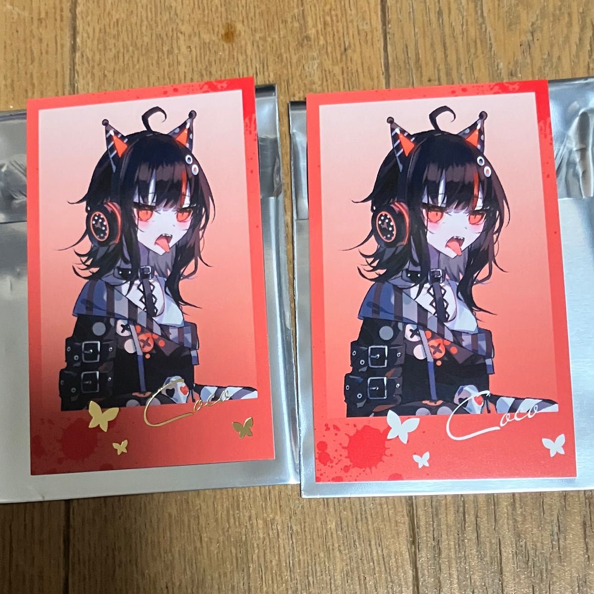 2枚 魔法少女ノ魔女裁判 まのさば 城ヶ崎ノア 中国 チェキ風カード