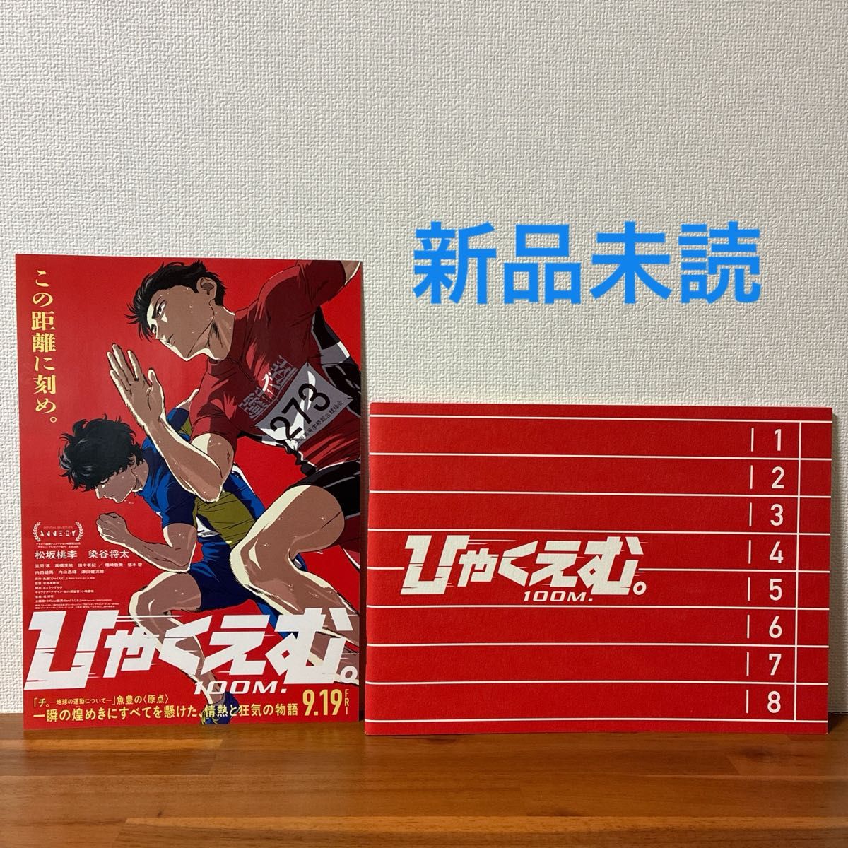 映画 ひゃくえむ パンフレット 未読 未使用 100M 劇場版 フライヤー