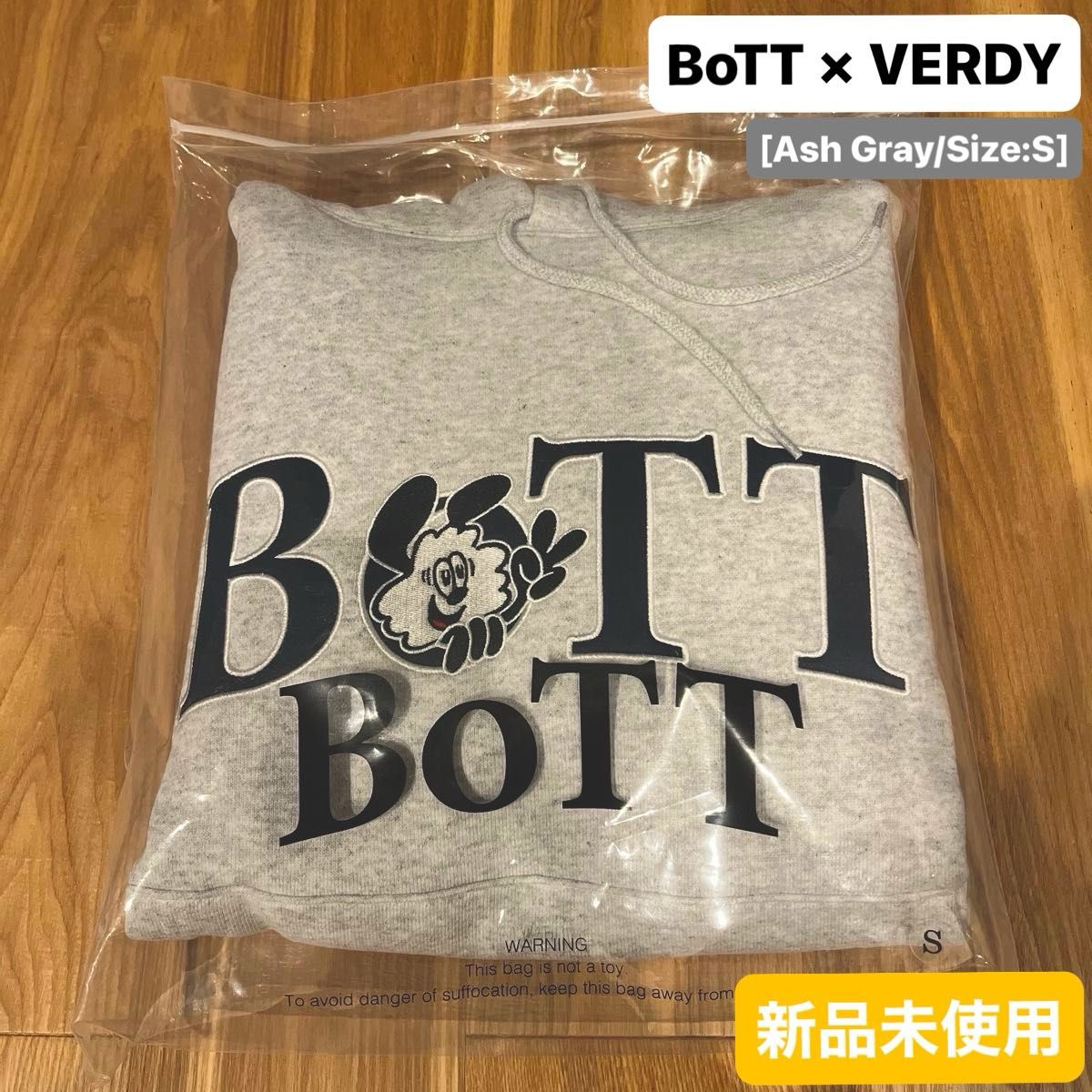 新品未使用】BoTT x VERDY Vick OG Logo Hoodie ASH Mサイズ｜Yahoo
