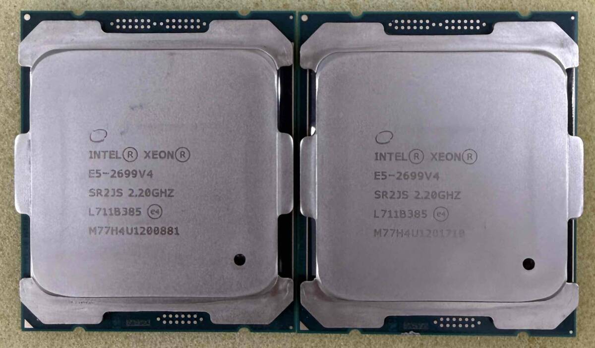 Yahoo!オークション -「xeon e5 2699 v4」(インテル) (CPU)の落札相場