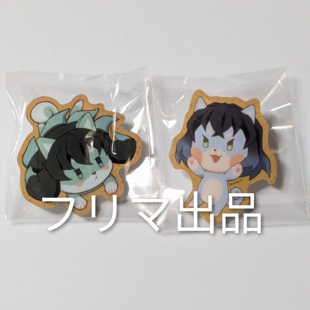 鬼滅の刃 時透無一郎 アクリルスタンド アニマルクッキーバッジ