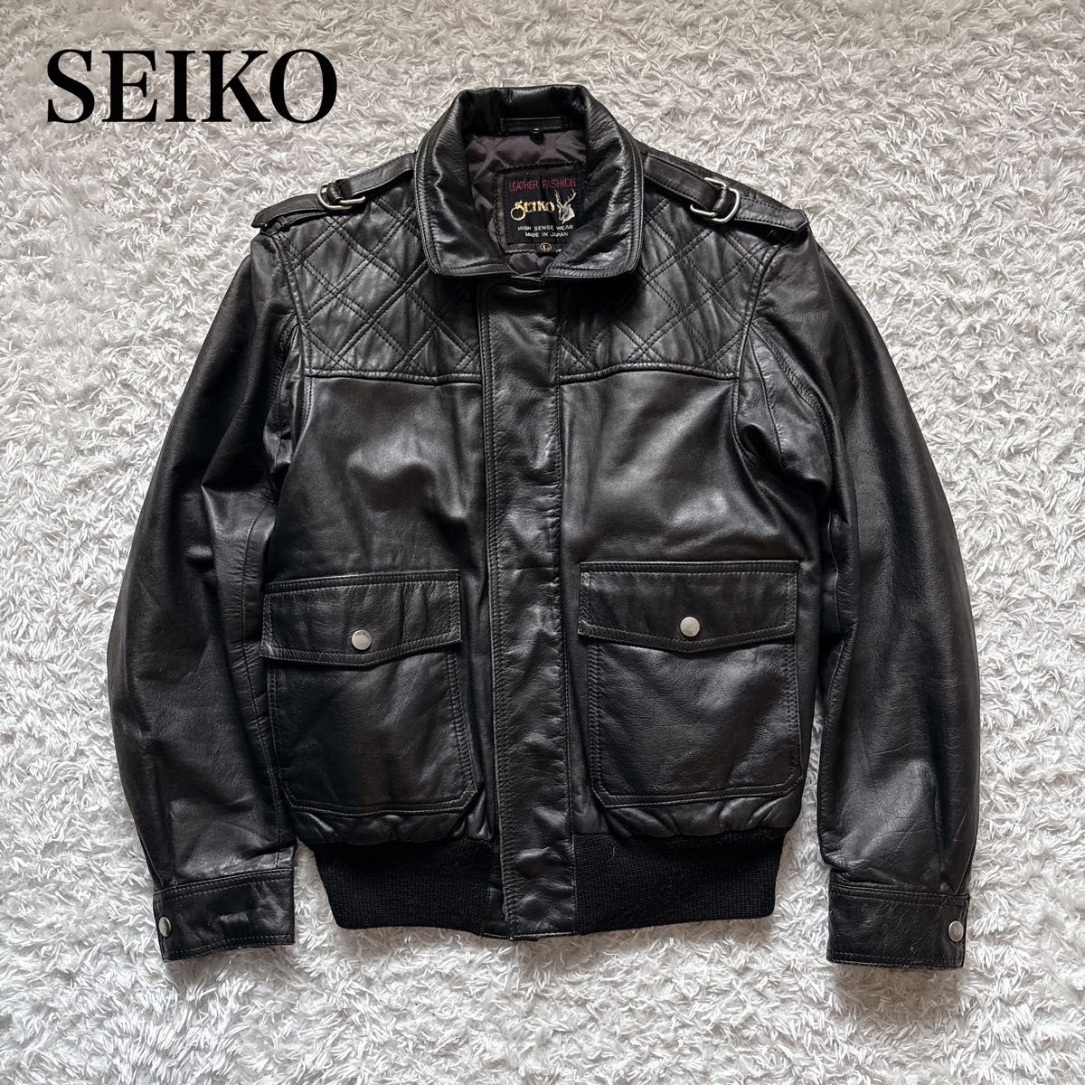 DURANTE】デュランテ 90s レザージャケット ヴィンテージ 短丈 本革 90