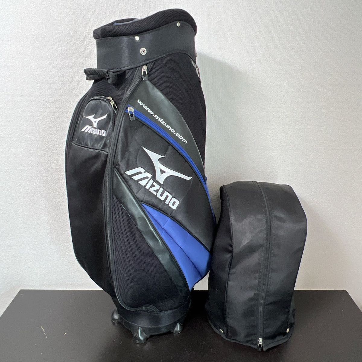 ミズノ キャディバッグ MIZUNO デニム 軽量 美品 ゴルフバッグ ゴルフ