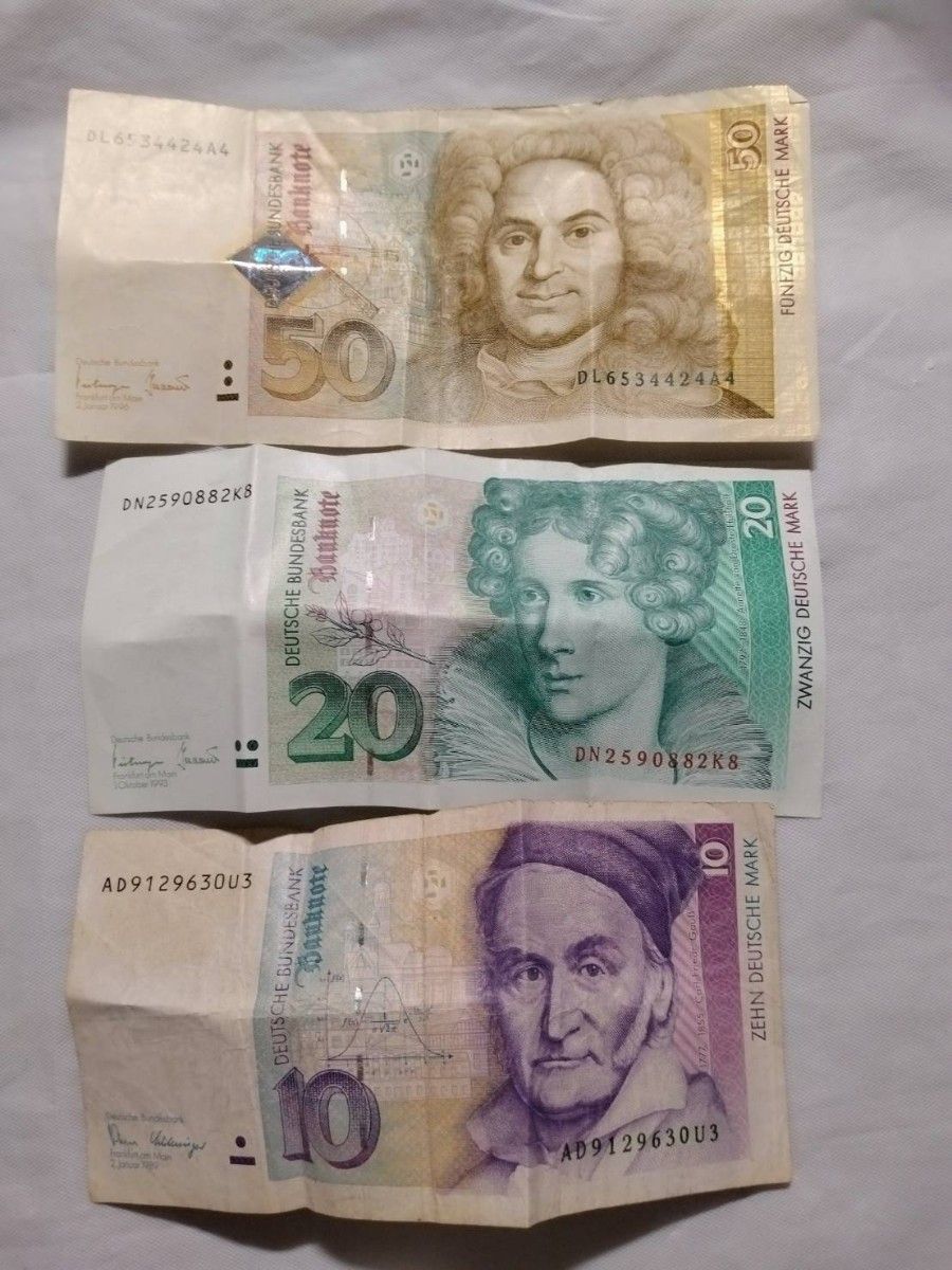 ドイツ 旧紙幣 100マルク Deutsche Bundesbank 1989年 クララ