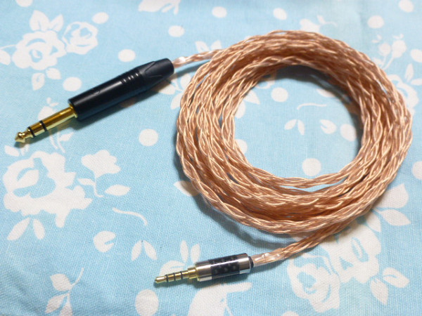 PENTACONN EAR (メス) → T60RP PM-3 HiFiMAN DEVA 変換ケーブル 短め