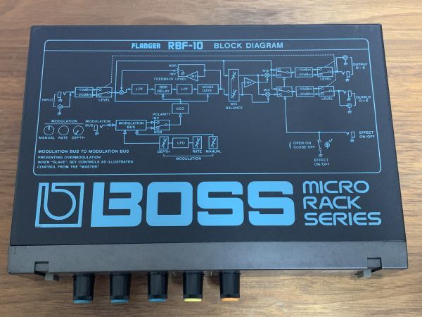 Yahoo!オークション - BOSS RBF-10 FLANGER ハーフラック エフェクター