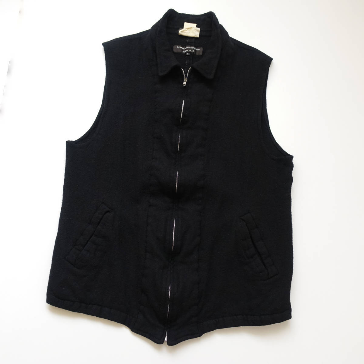 名作 ジョニオ着 AD1994AW 縮絨ブルゾンベスト COMME des GARCONS