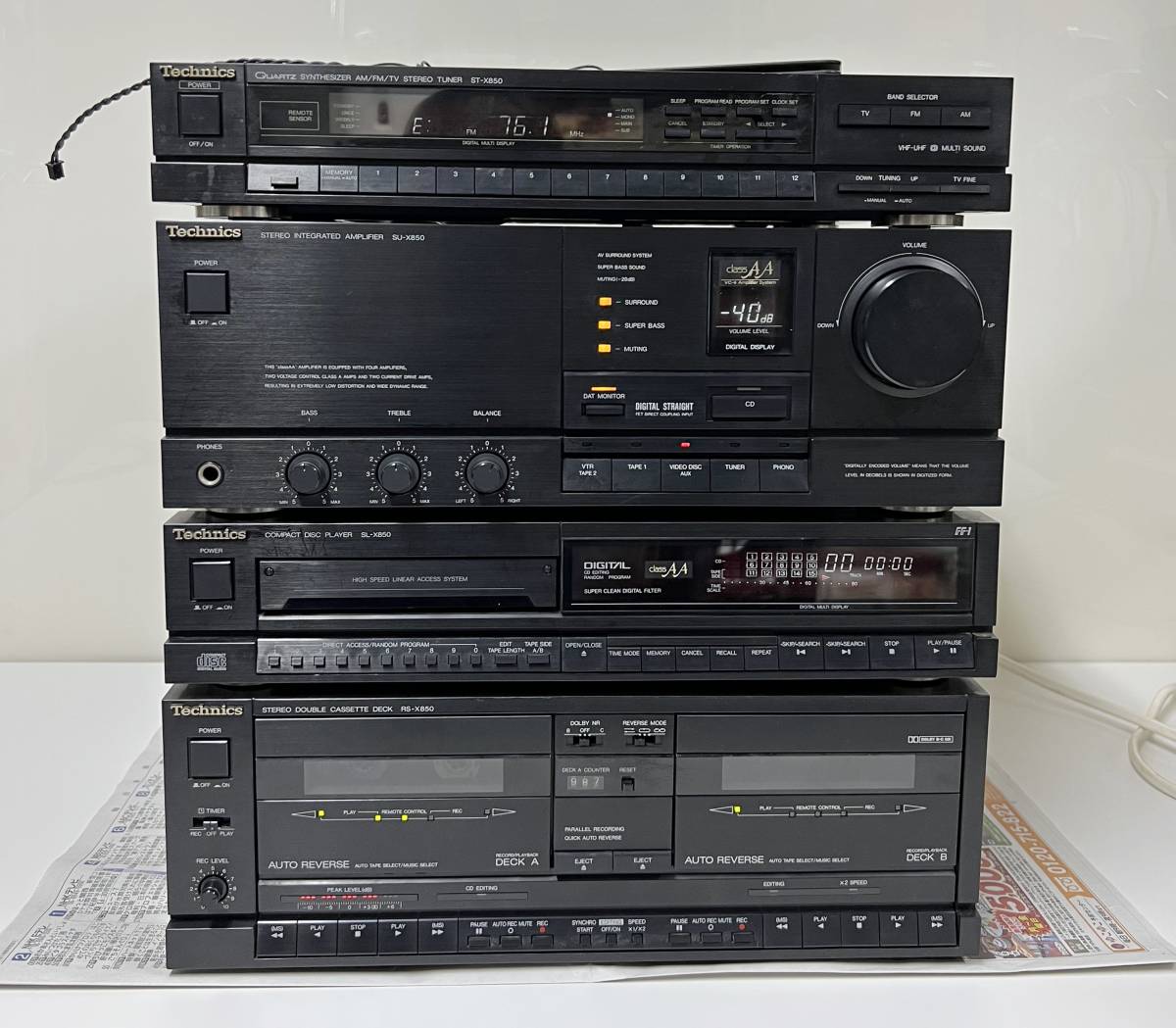Yahoo!オークション - Technics テクニクス システムコンポ セット SU-