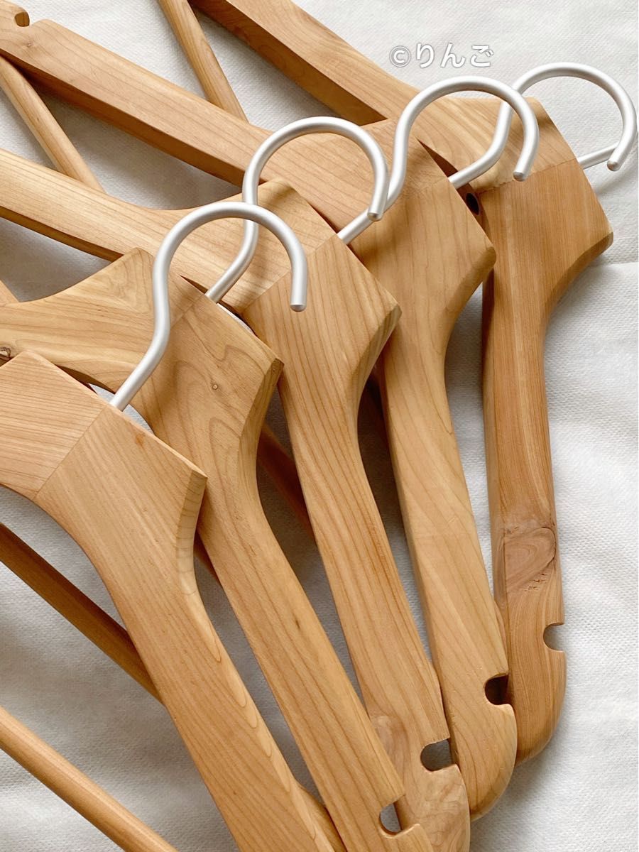完売廃番【極美品】無印良品 MUJI レッドシダーハンガー 薄型 5本