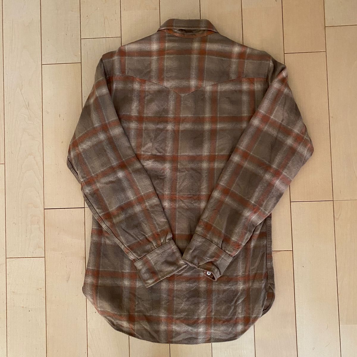70s USA製 白タグPendletonペンドルトン ウールウエスタンシャツS
