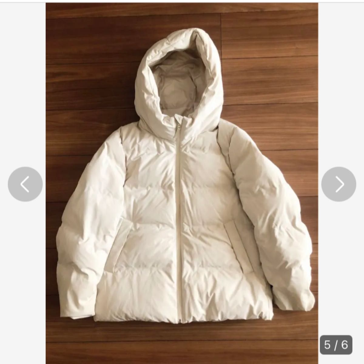 ユニクロ UNIQLO シームレスダウンパーカ オフホワイト L 完売品