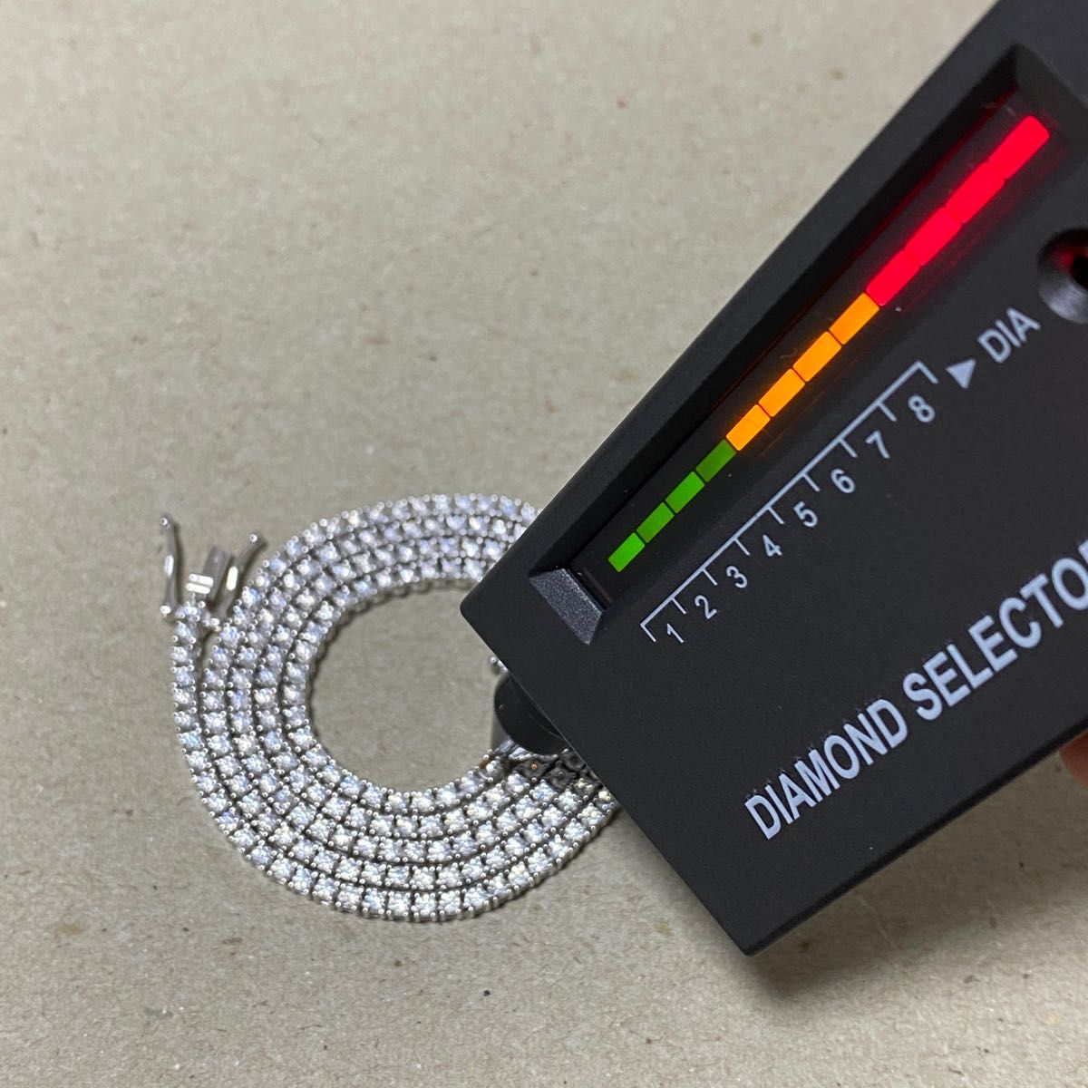 テニスチェーン モアッサナイト 2mm silver925 50cm テニスネックレス