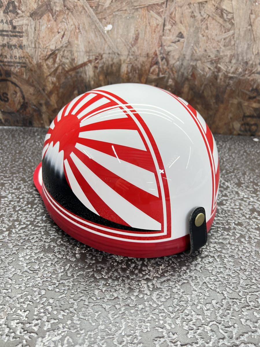 新品 送料無料 カスタムコルク半 富士日章 定番 白赤 シンプル 旧車會