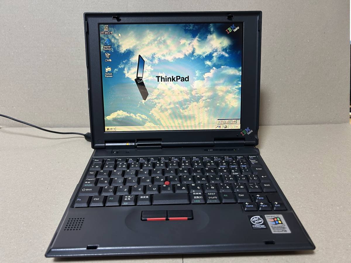 Yahoo!オークション - IBM ThinkPad 240 2609-35J Windows 95 起動 Mob