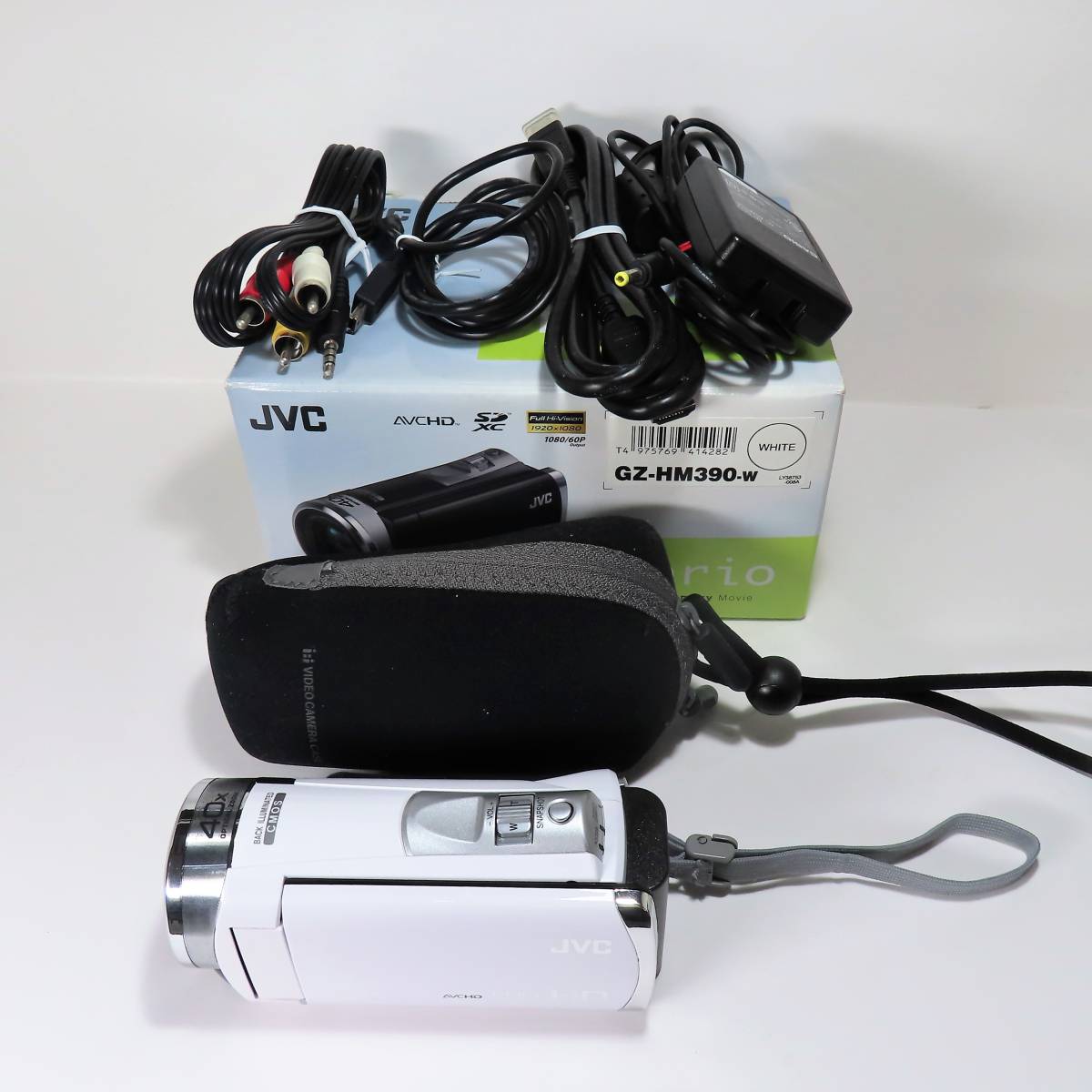 動作確認済 美品 JVC Everio 光学40倍ズーム FULL HD ハイビジョン