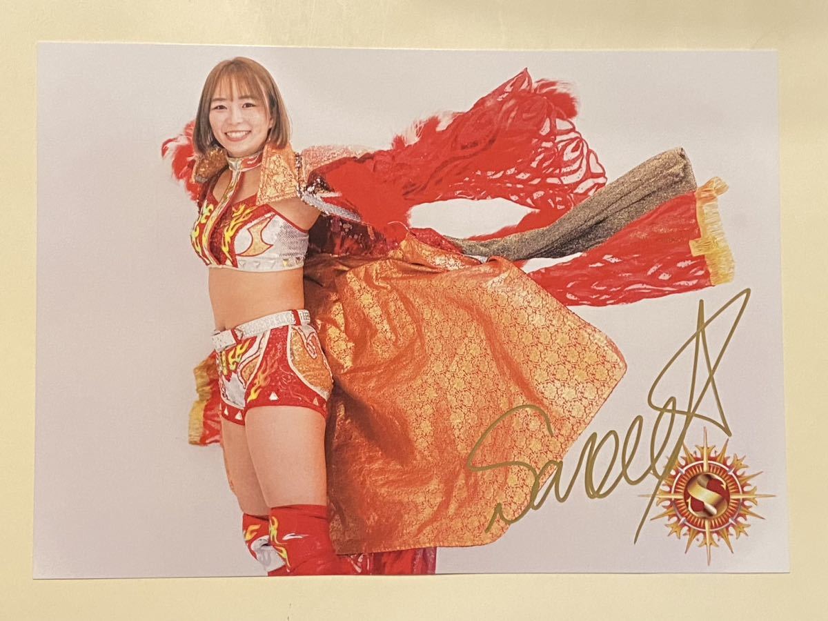 Yahoo!オークション - 女子プロレスラー Sareee (サリー)直筆サイン入