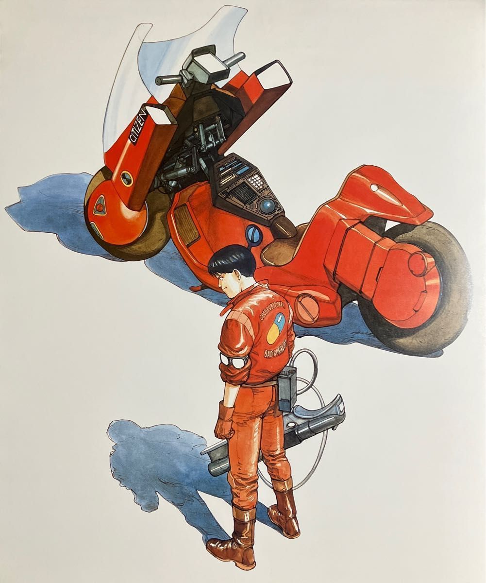 映画『AKIRA』販促ポスター 88年 金田 バイク 大友克洋 非売品 国際
