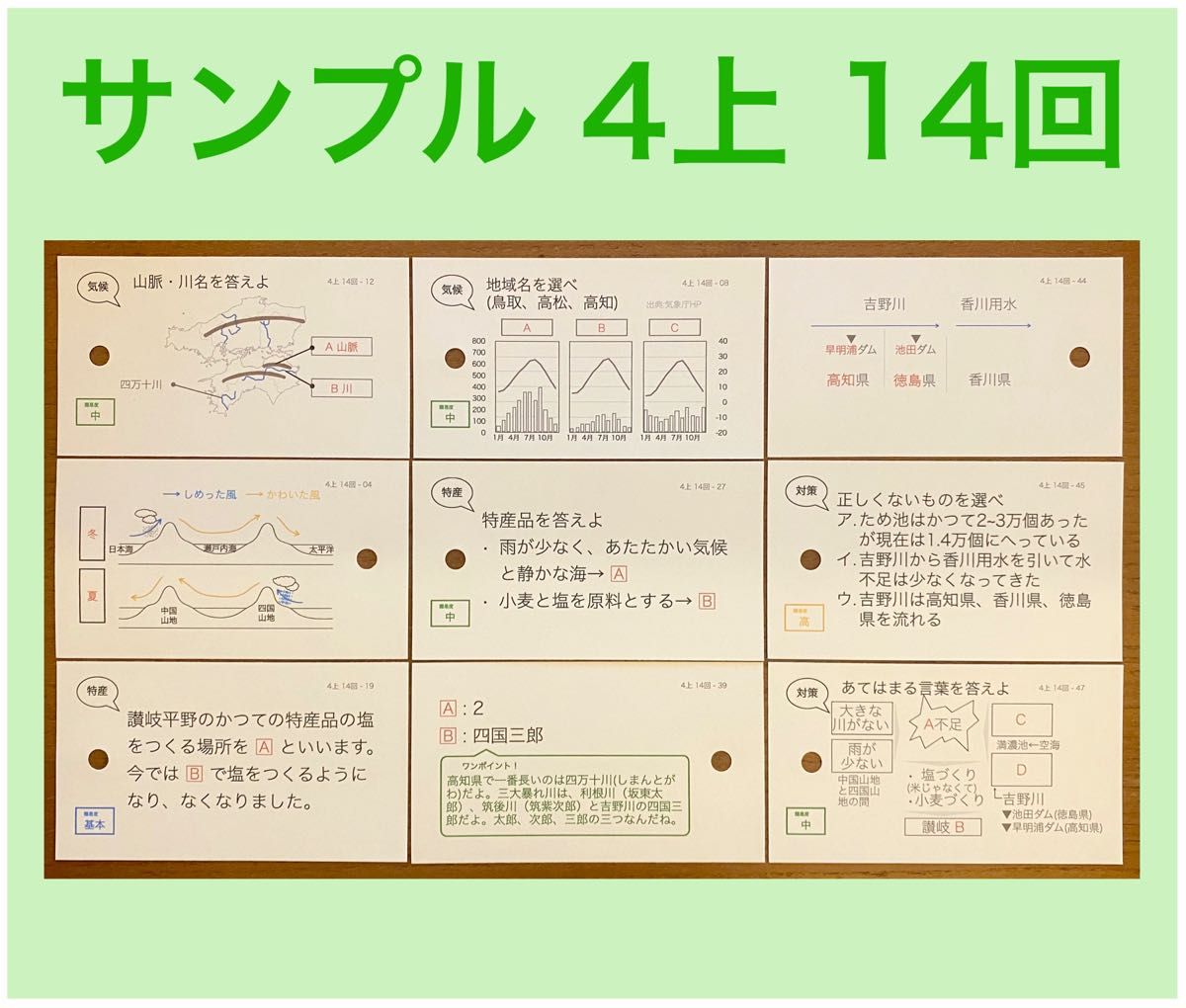中学受験【4年上全セット 社会・理科 1-19回】組分けテスト対策 予習