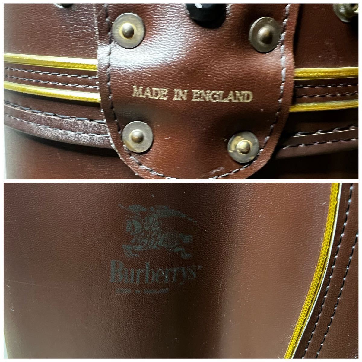 即決 burberrys 英国製 キャディバッグ バーバリー ゴルフキャディ