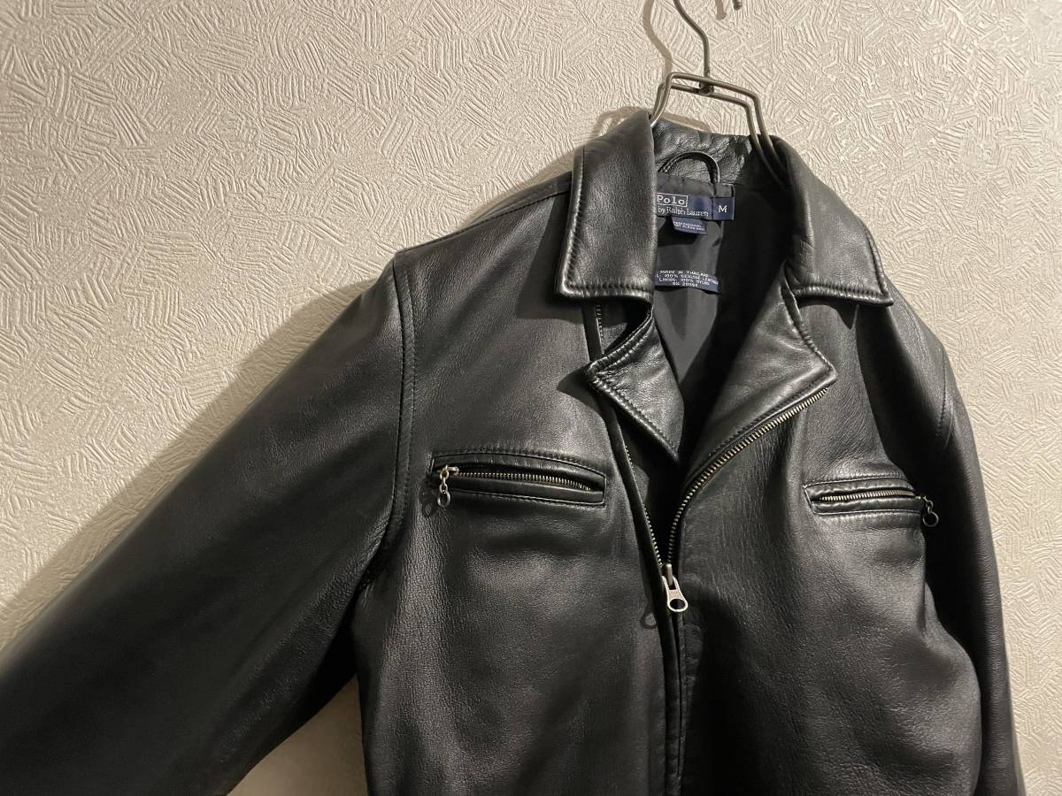 ◯ Ralph Lauren ラム レザー スポーツ ジャケット / ラルフローレン