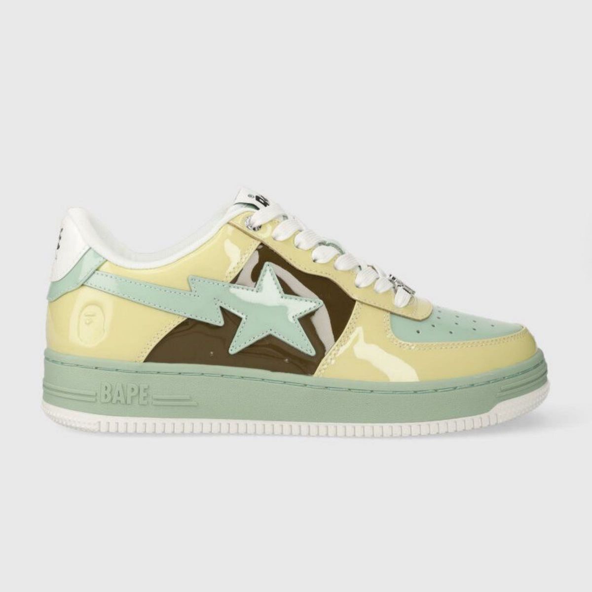 A BATHING APE 】BAPE STA ベイプスタ スニーカー エナメル サイズ 25