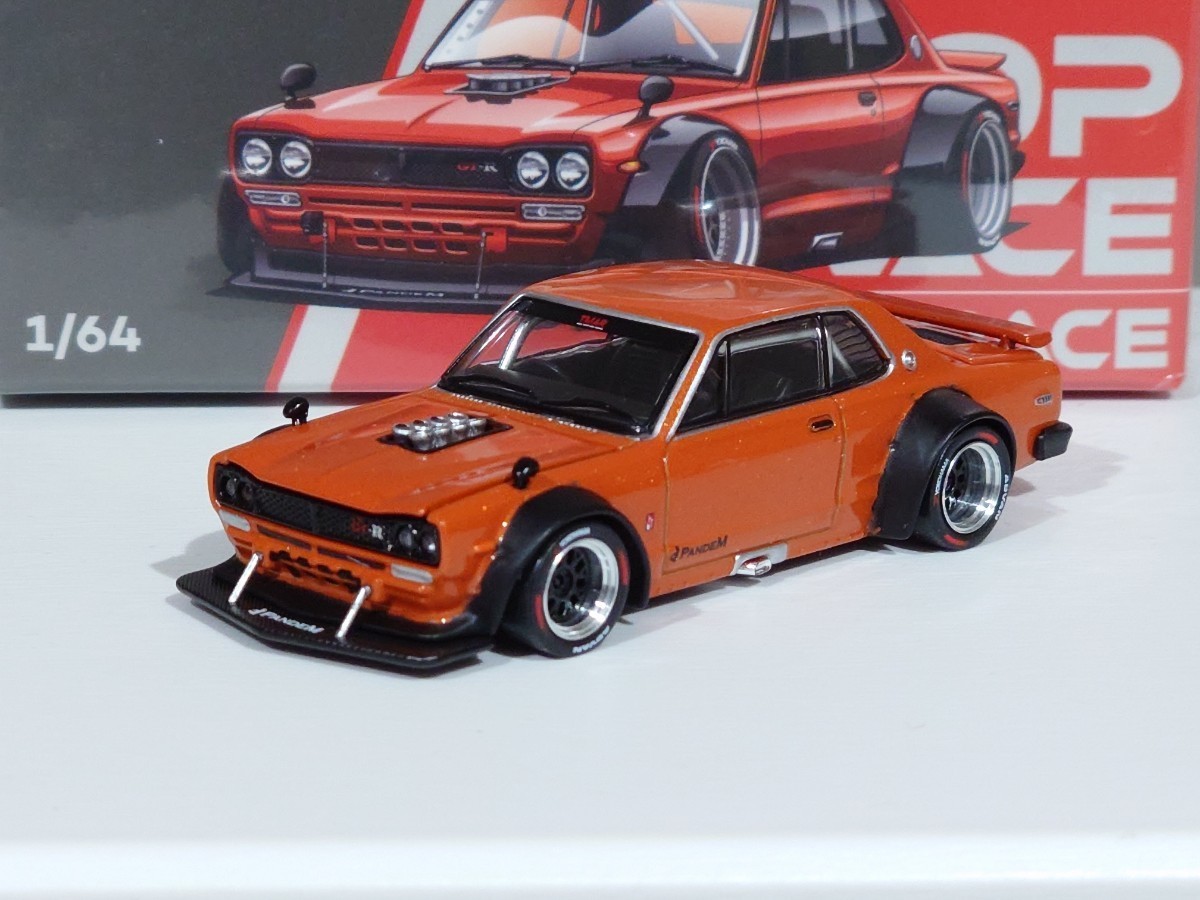 新品未開封】POP RACE 1/64 SKYLINE GT-R V8 DRIFT (HAKOSUKA