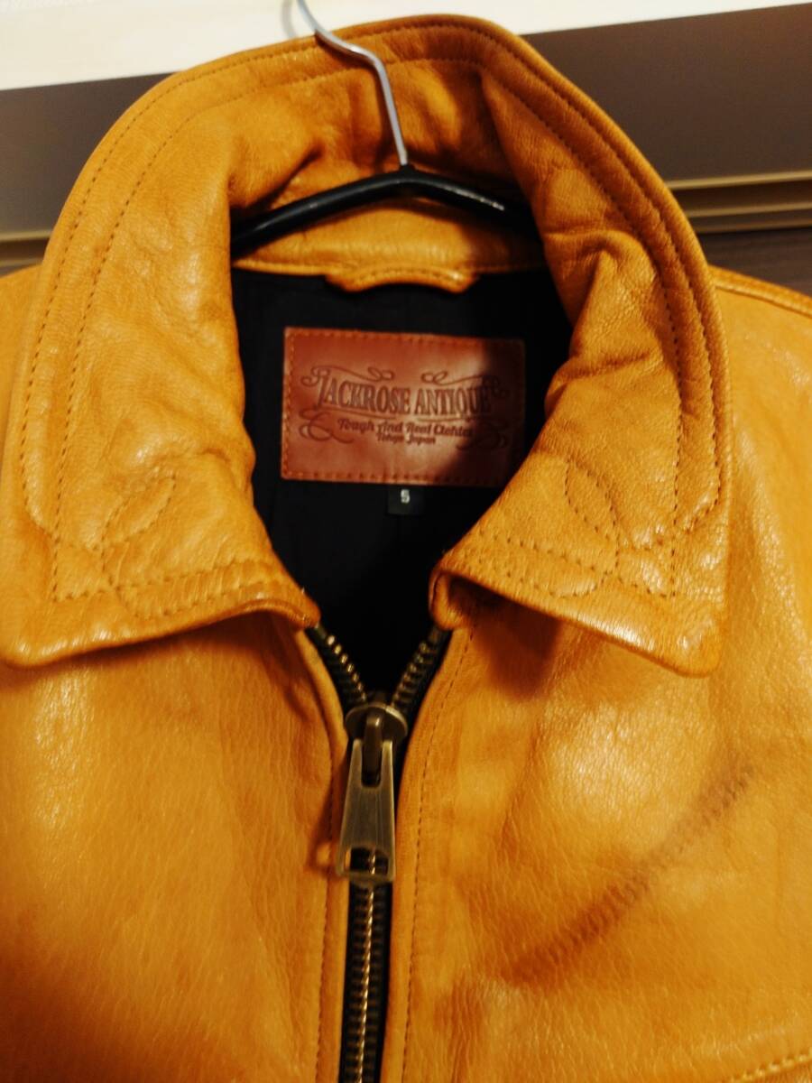 JACKROSE ANTIQUE ジャックローズ レザージャケット 希少「SIZE5」送