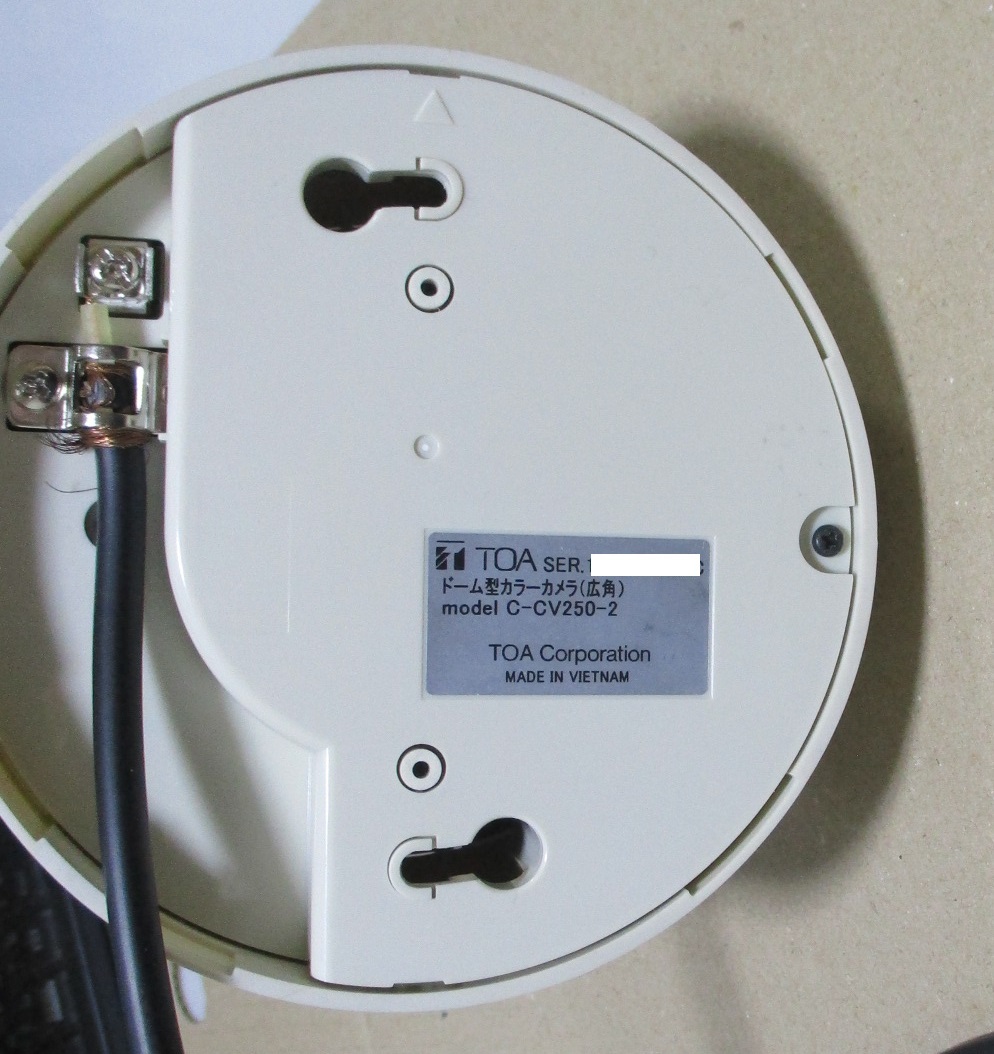 Yahoo!オークション - TOAドーム型カラーカメラ（広角） C-CV250-2