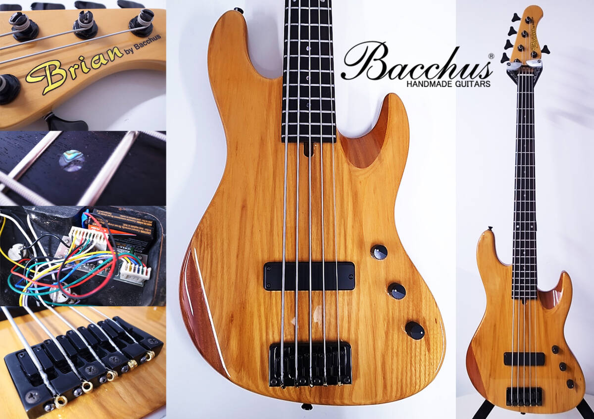 Yahoo!オークション - ジャンク Brian by Bacchus BOJ-650/5弦ベース