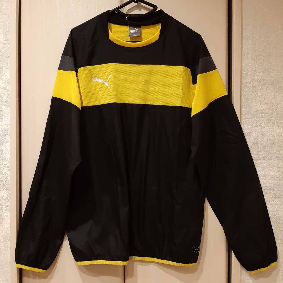 2枚セット【Mサイズ】プーマ PUMA 長袖 ナイロンピステ 黒黄 ウインド
