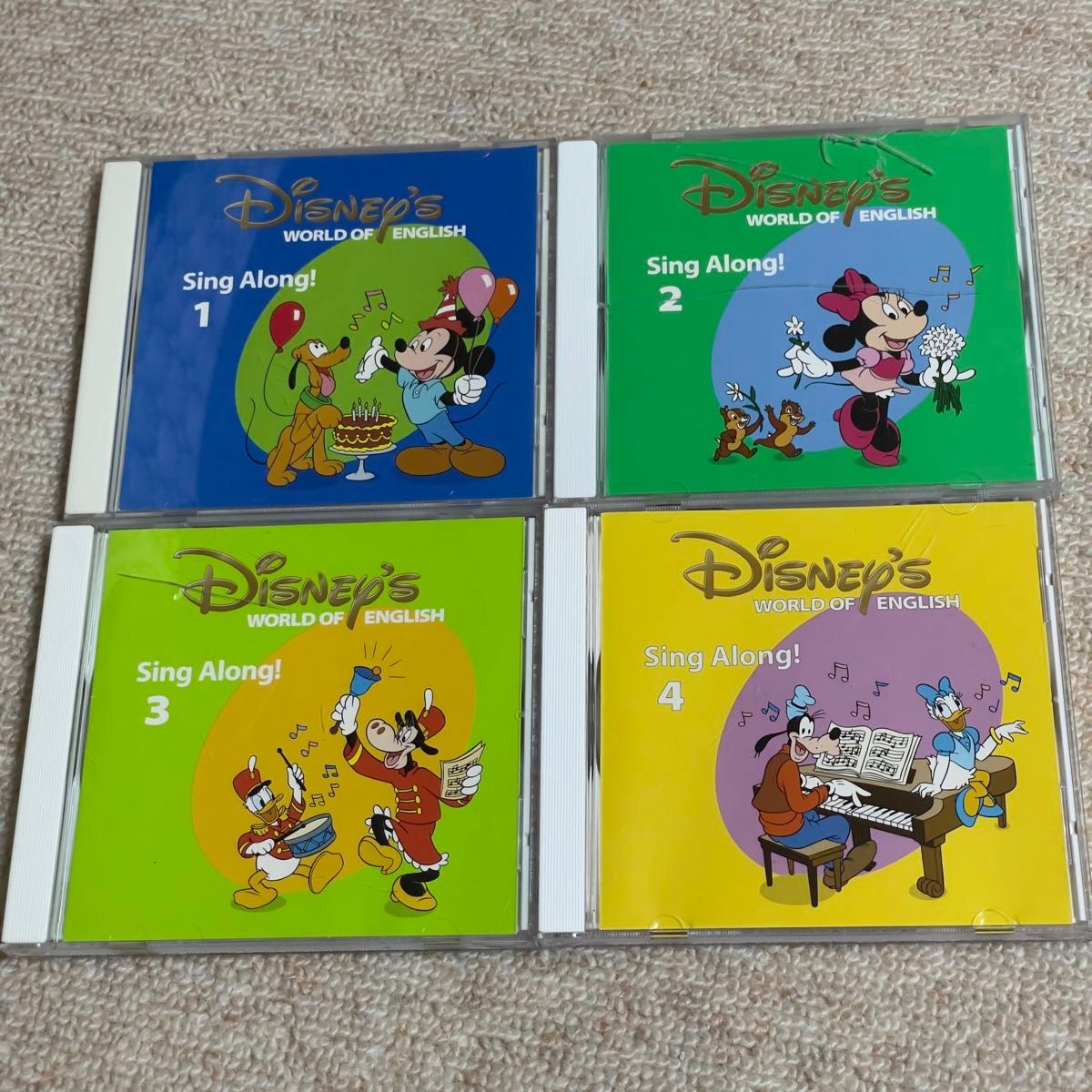 ディズニー英語システム DWE シングアロング Sing Along CD 4枚セット