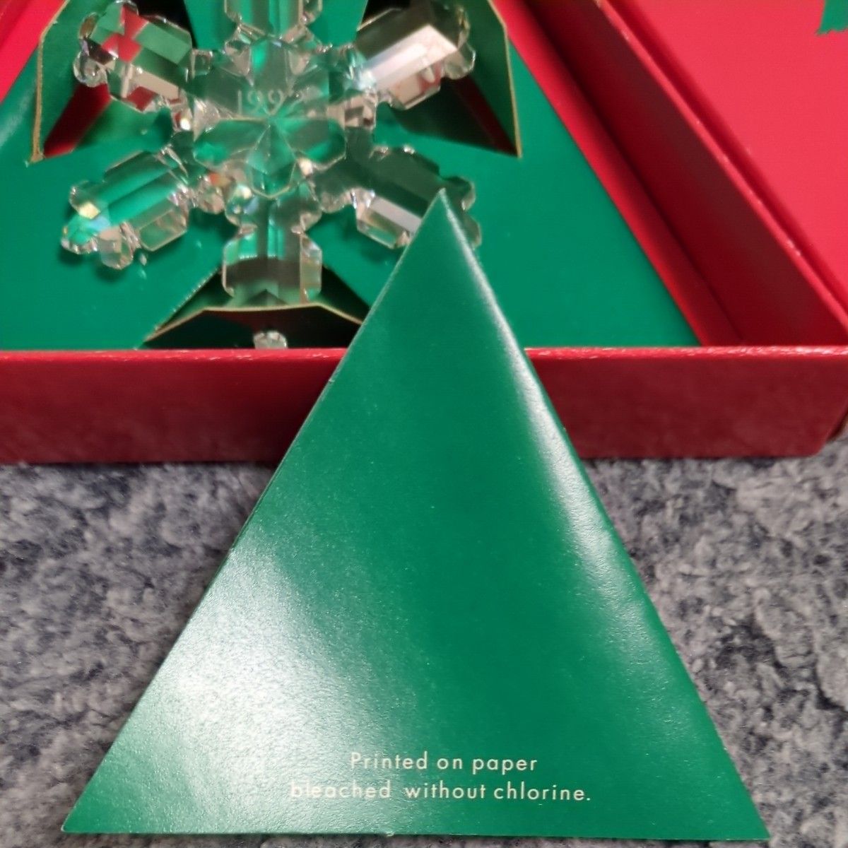 スワロフスキー クリスマス オーナメント 1992年 限定作品 置物