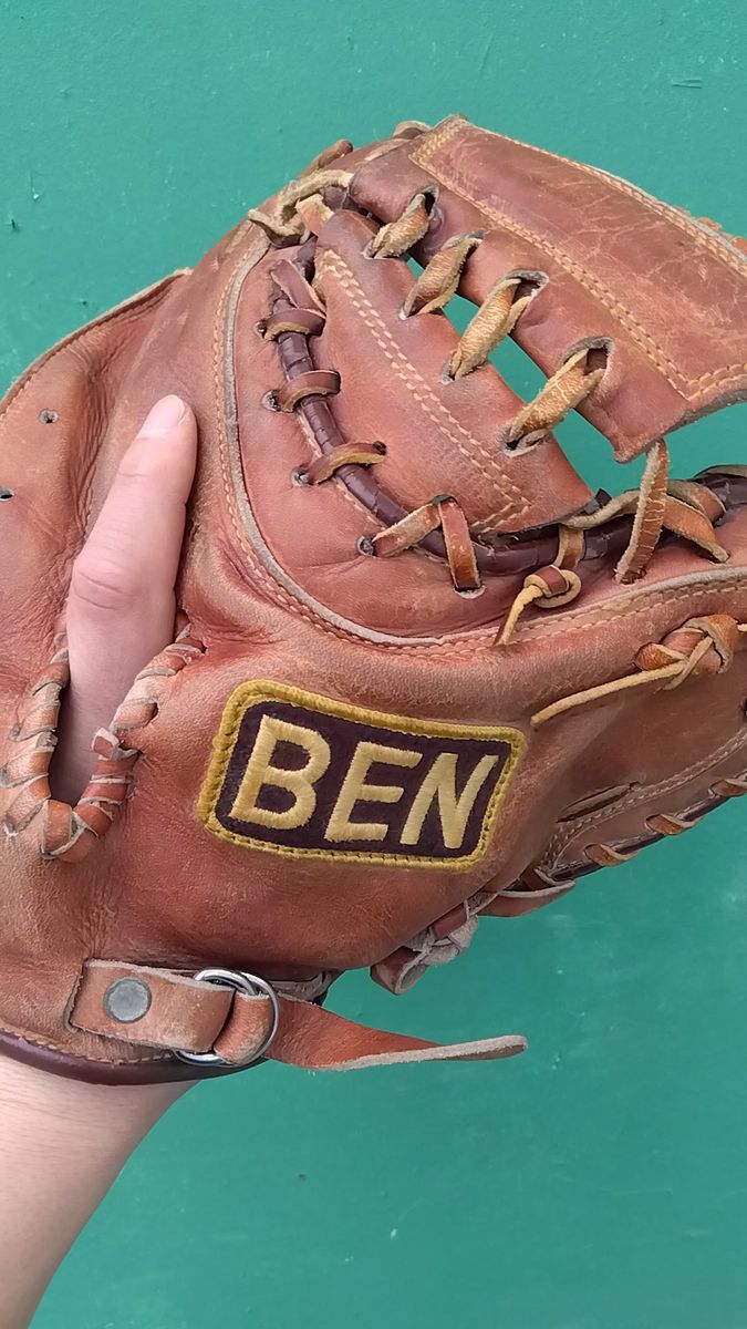 野球 グローブ 軟式 キャッチャーミット 昭和レトロ BEN｜Yahoo!フリマ