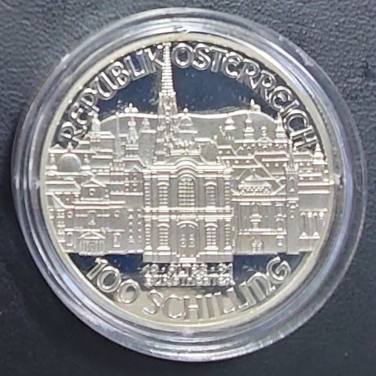 1991年 オーストリア銀貨 100シリング モーツァルト没後200年記念銀貨
