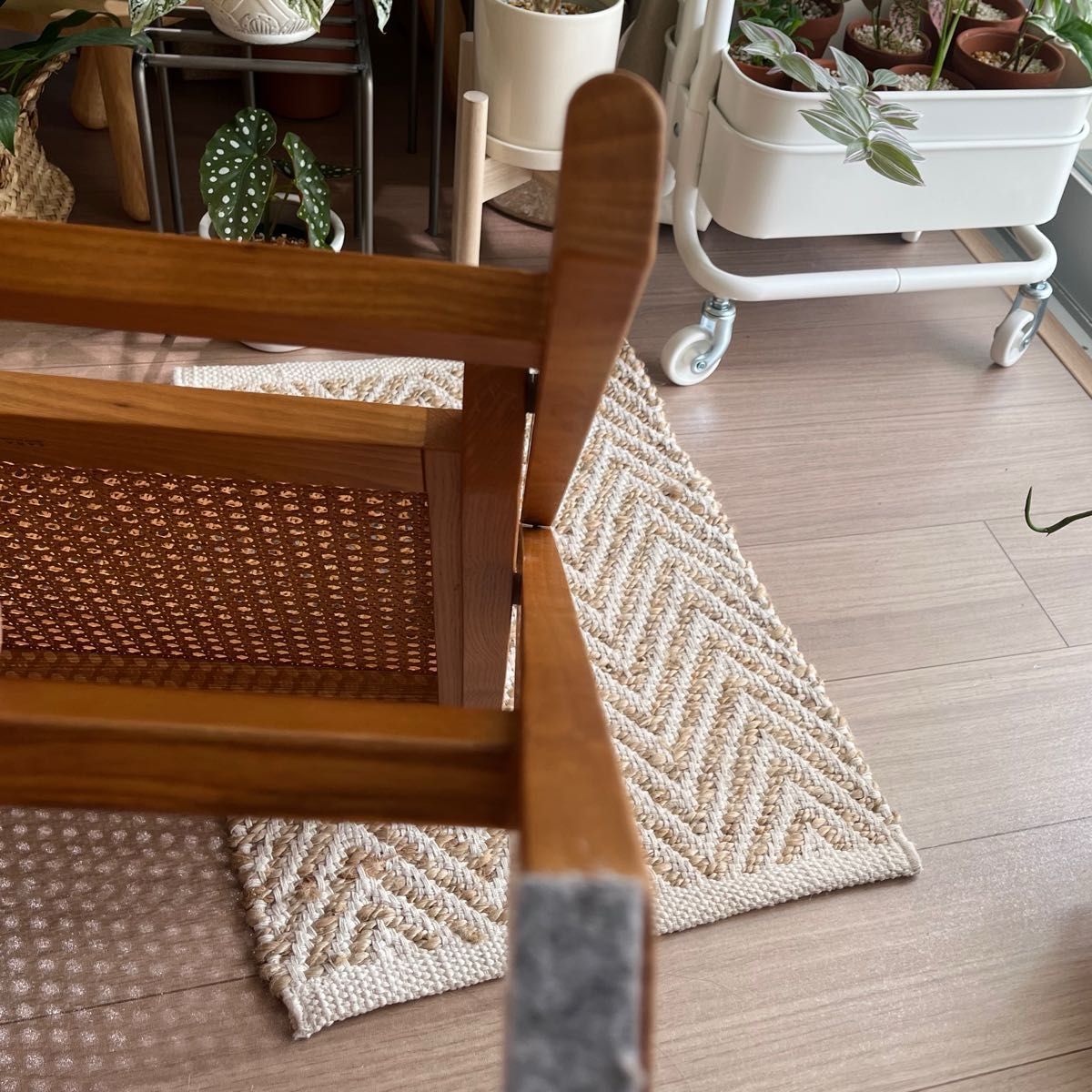 ZARA HOME ザラ ホーム ラタン 籐 木製 椅子 折りたたみ チェア