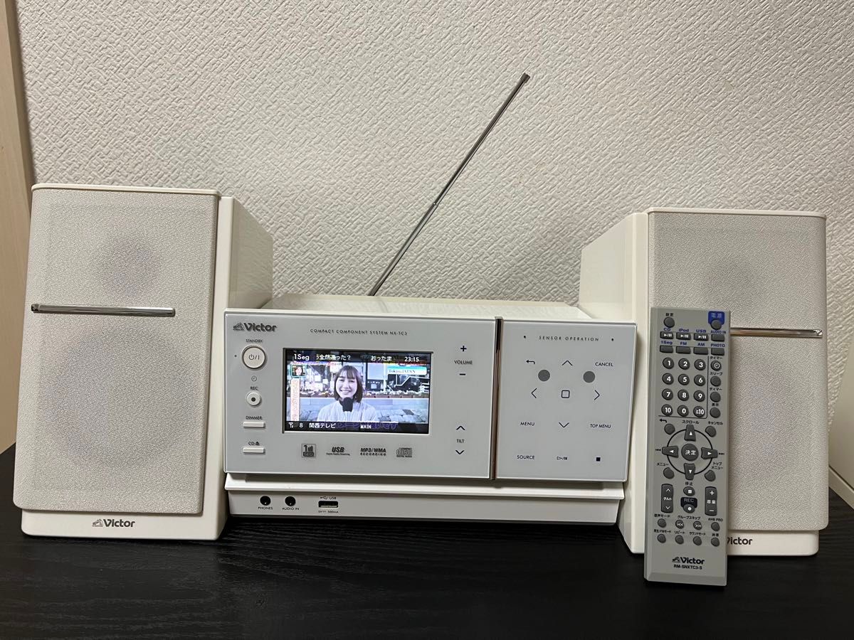 Victor CA-NXTC3（NX-TC3）CDコンポ USB iPod ワンセグTV対応 リモコン