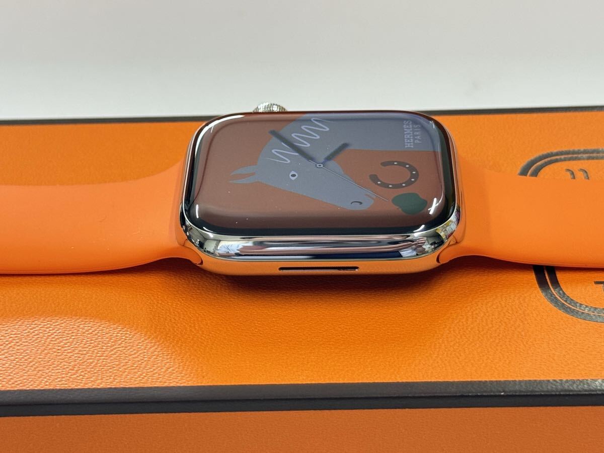 即決 ケア+ 100％ 美品 Apple Watch series7 HERMES 45mm アップル