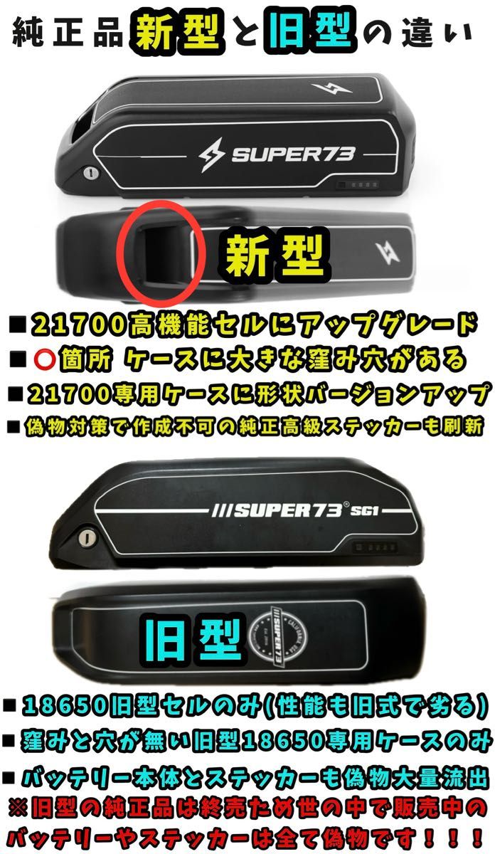 super73バッテリー新品未使用(正規純正品)｜Yahoo!フリマ（旧PayPay