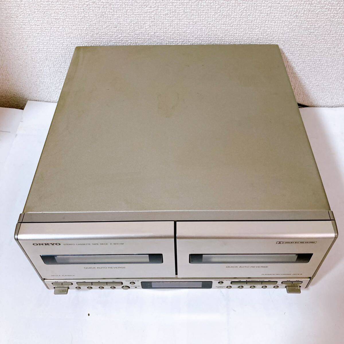 オンキョー カセットテープデッキ K-W511M 【ONKYO カセットデッキ