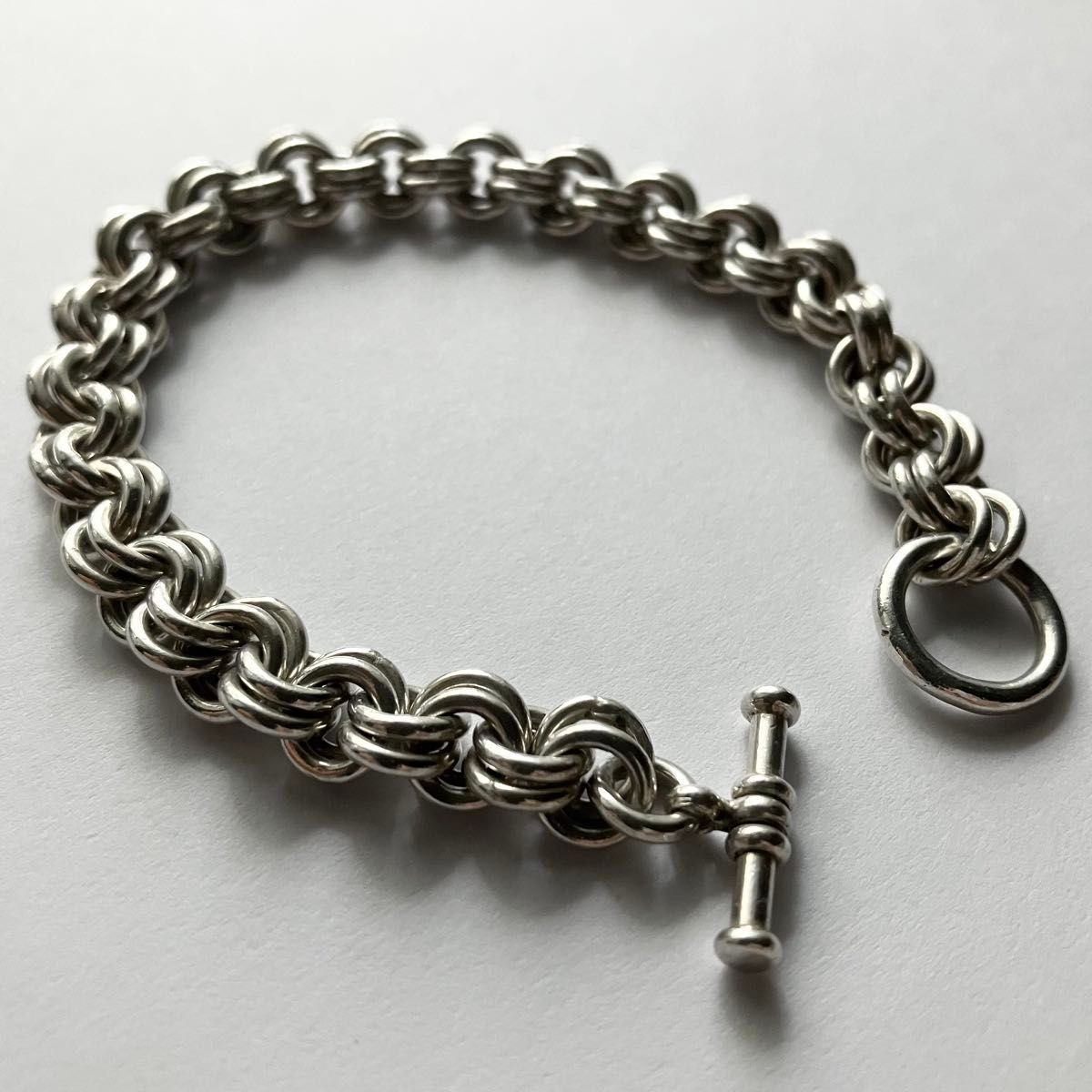 Mexican vintage Chain Link Bracelet Silver925 メキシカンジュエリー