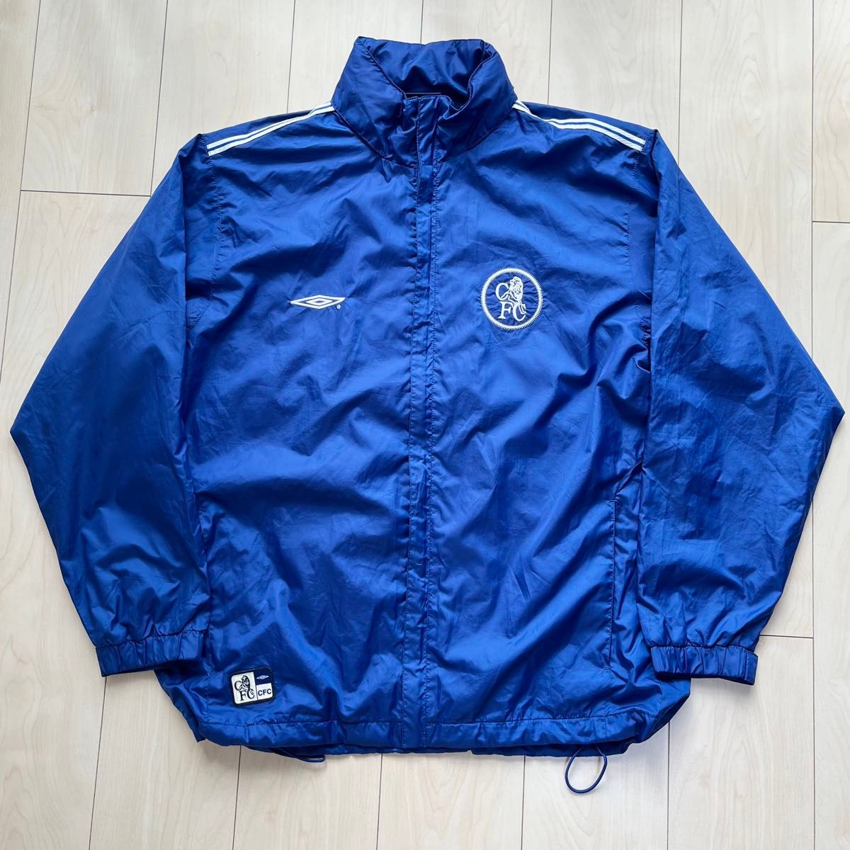 90s 00s umbro アンブロ チェルシー サッカー ナイロンジャケット 青