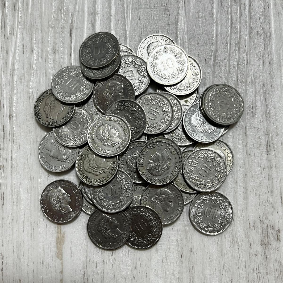 スイスフラン 10ラッペン硬貨50枚 スイスコイン｜Yahoo!フリマ（旧