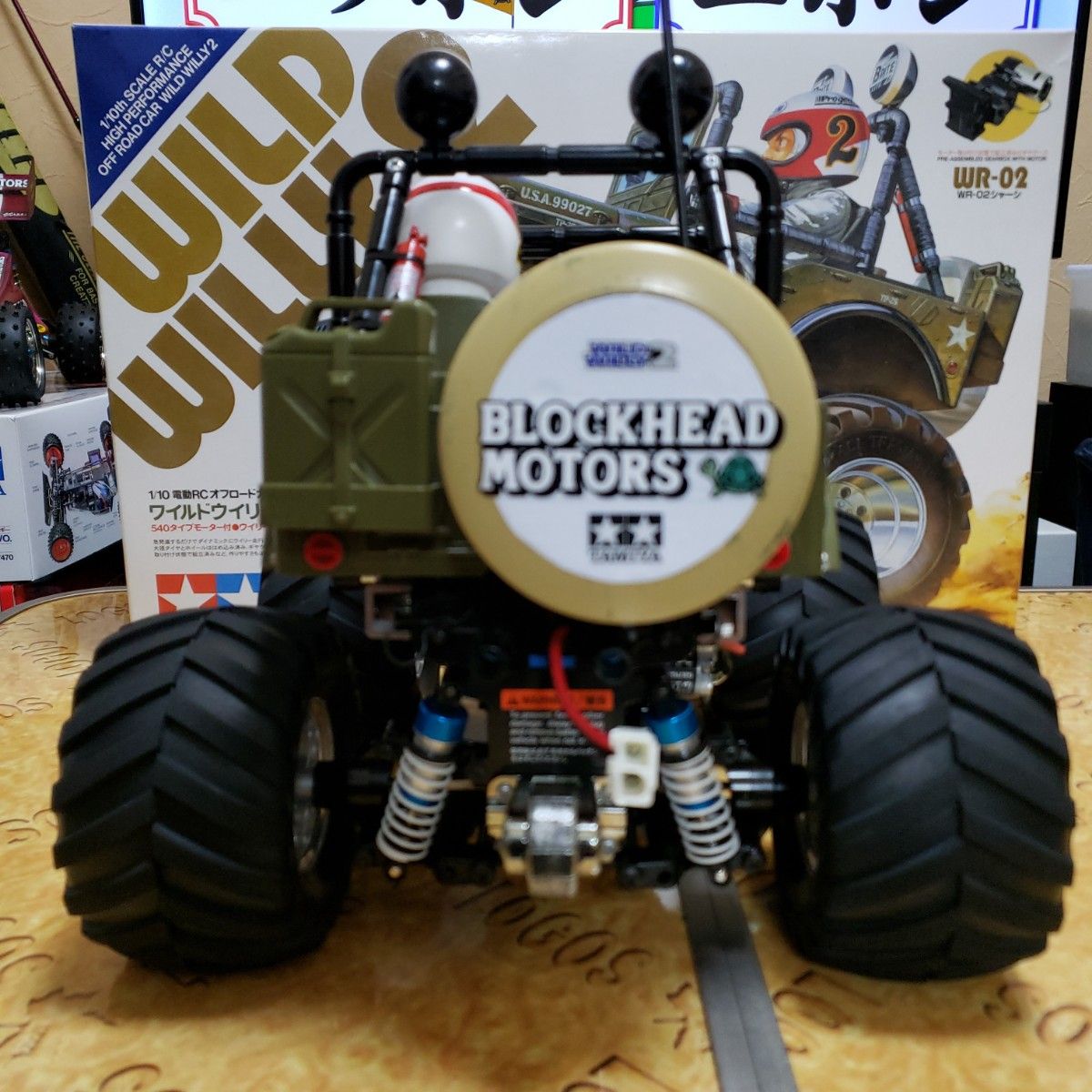 タミヤ ワイルドウィリー2 WR02 ブロックヘッドモータース仕様