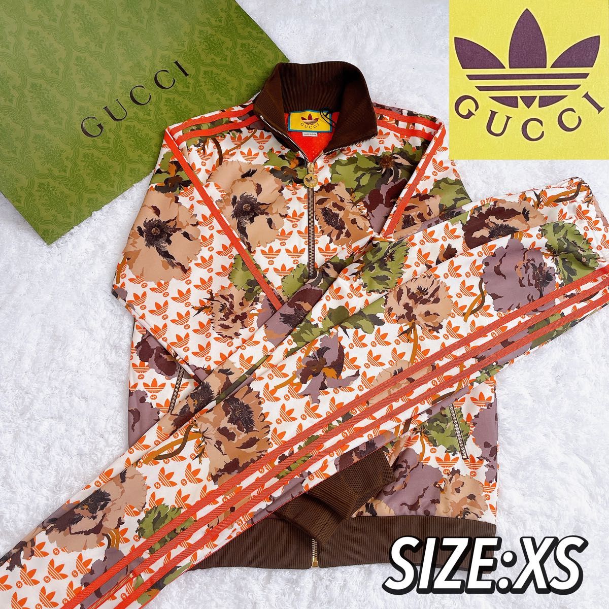 新品】adidas×GUCCI セットアップ ジャージ上下 花柄 アディダス