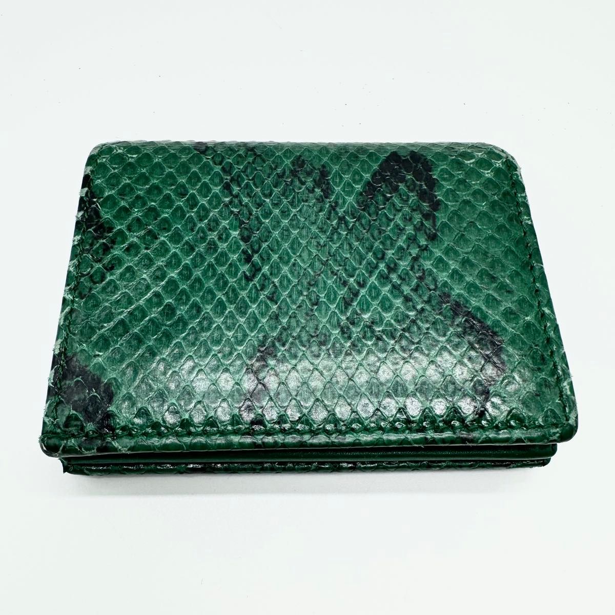 希少・美品】GUCCI グッチ 折り財布 二つ折り財布 パイソン マーモント
