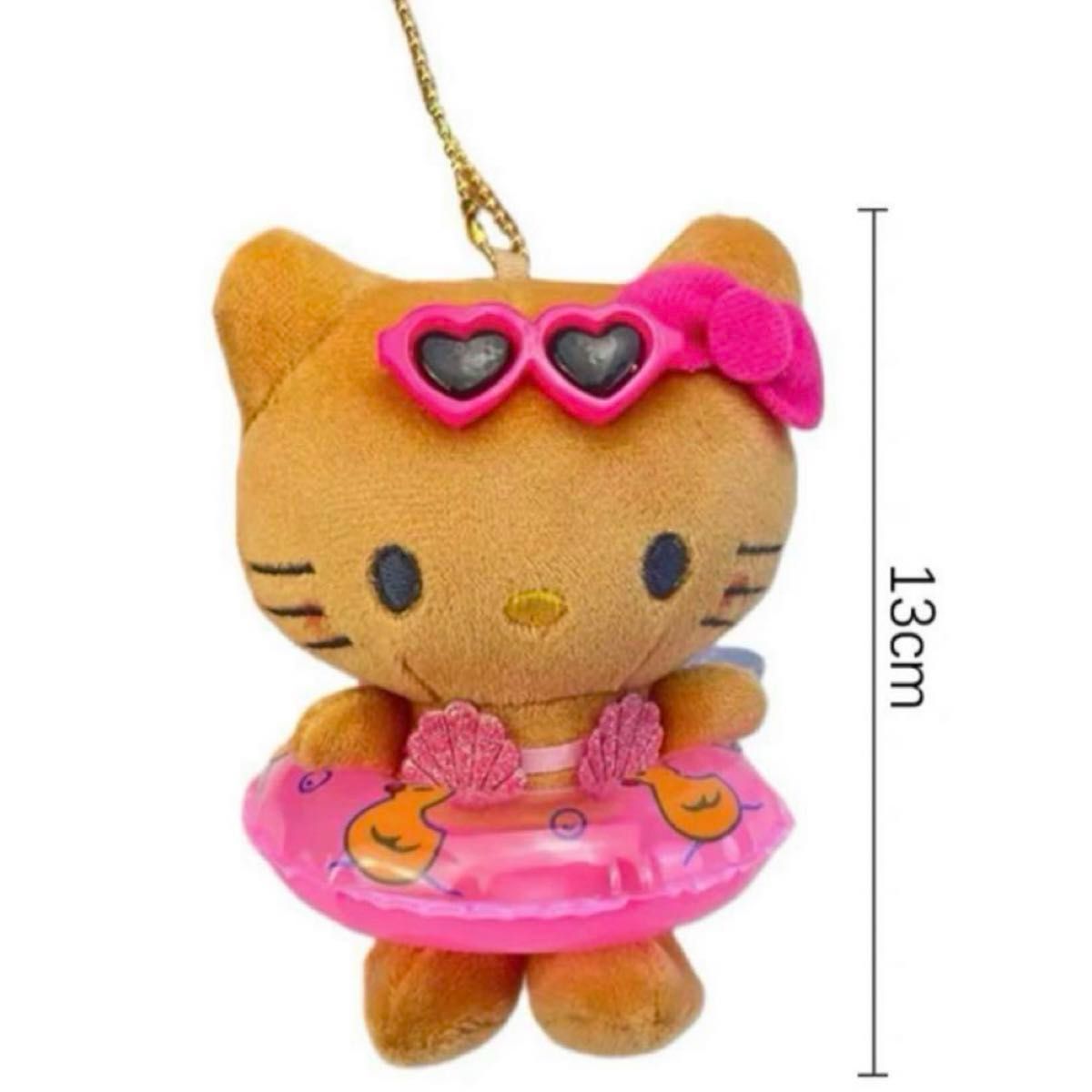 ハローキティ ガングロキティ マスコット 日焼けキティ ぬいぐるみ