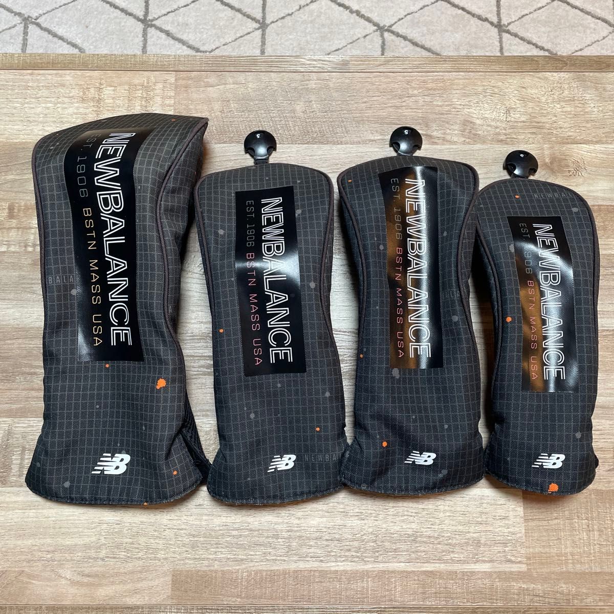 ニューバランスゴルフ ヘッドカバー4点セット ブラック ドライバー用×1