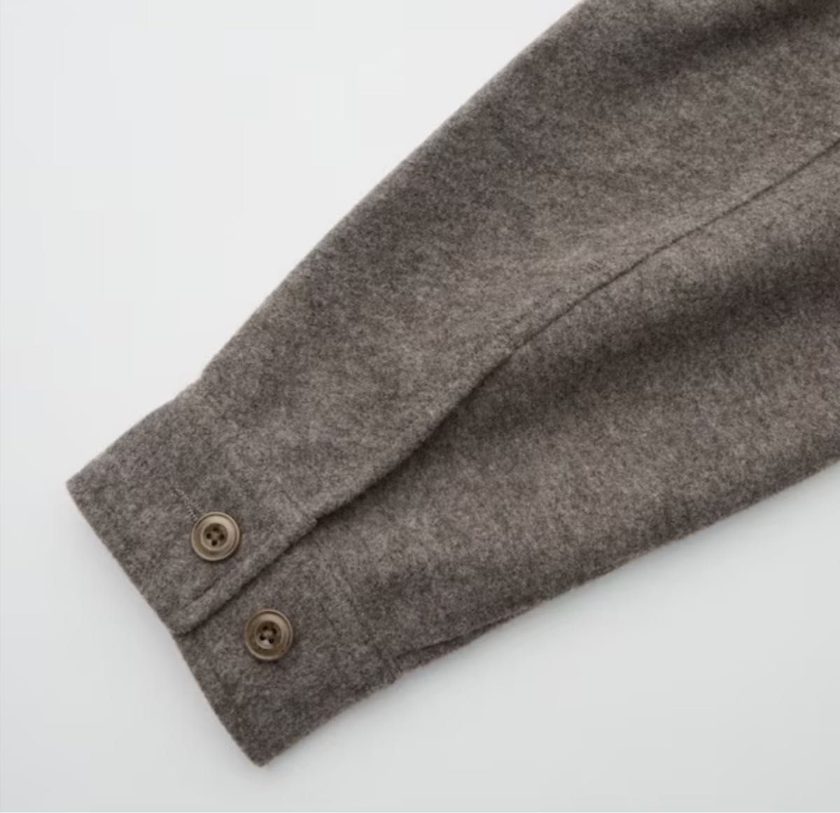 フリースジャージーオーバーシャツ（長袖） UNIQLO U ブラウン｜Yahoo